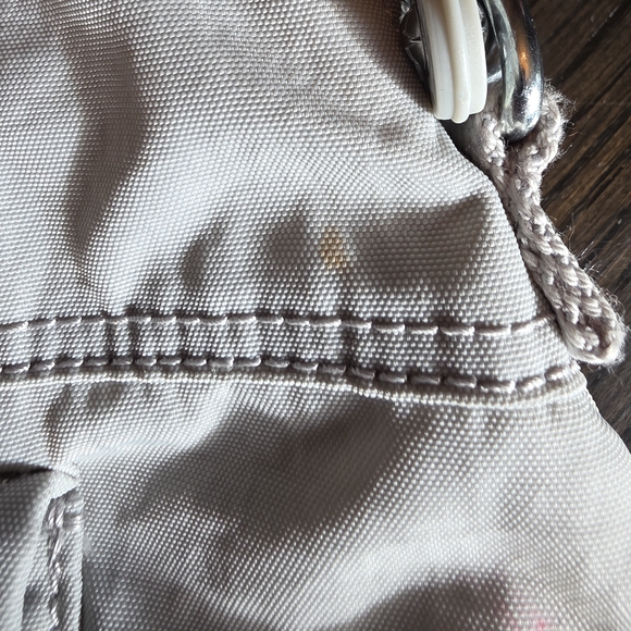 Kipling Women's Pahneiro Handbag in the color Light Cream With Monkey Charm - Picture 7 of 12